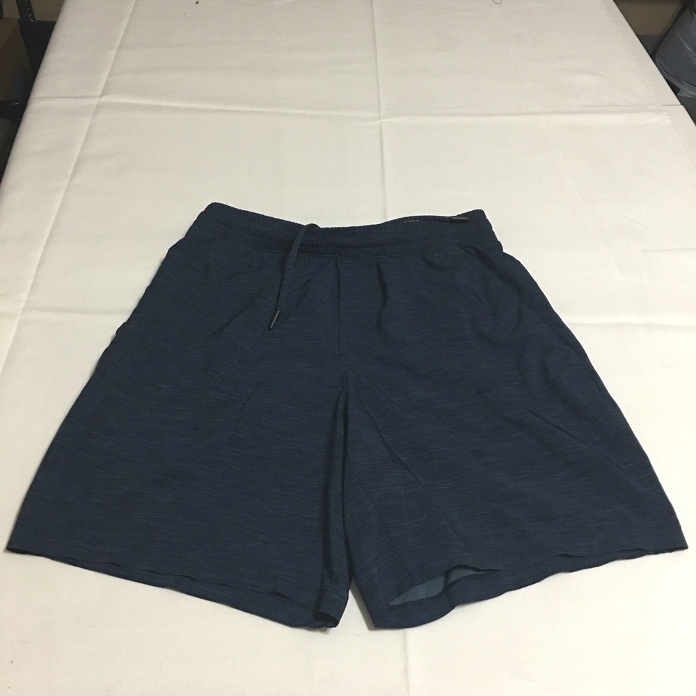 Lululemon Pace Breaker Linerless Shorts Medium Navy Blue 7 Inch Inseam